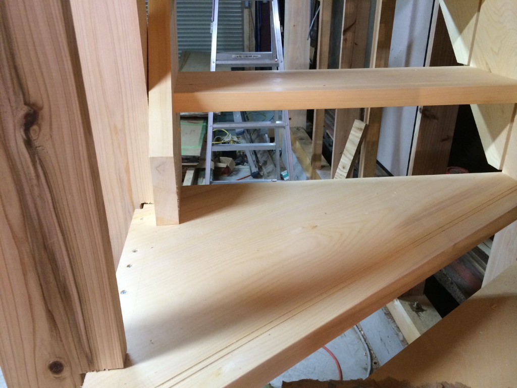 木製階段の造作工事(施工後)