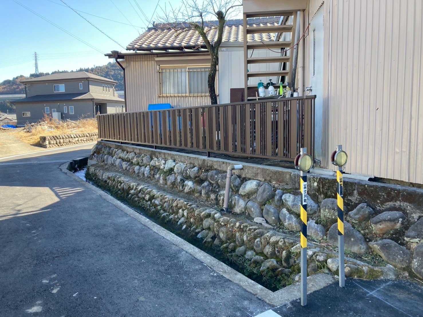 ブロック塀の撤去とフェンス設置工事