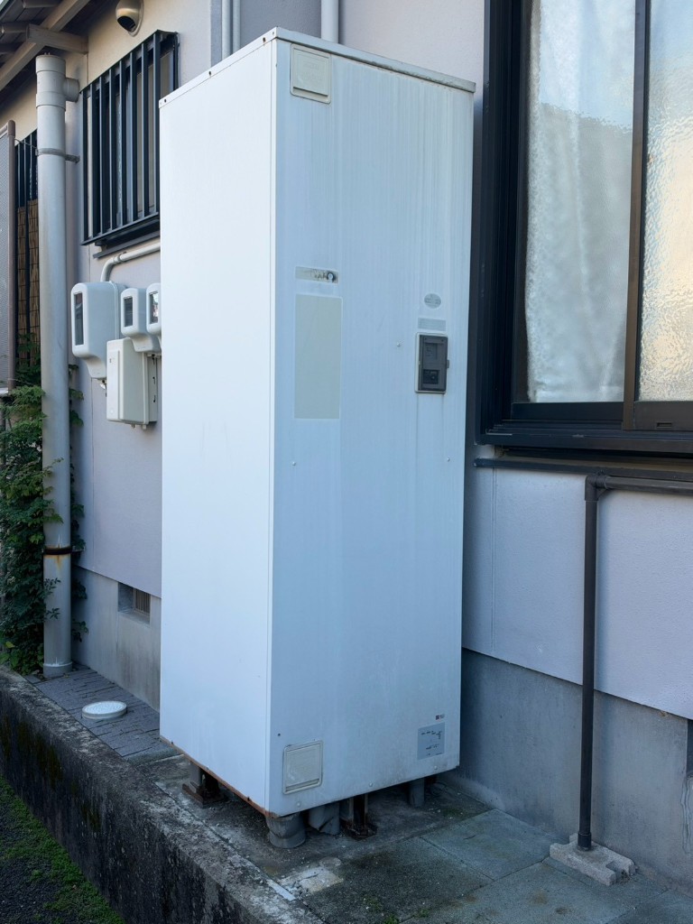 日立エコキュートへの交換工事（施工前）